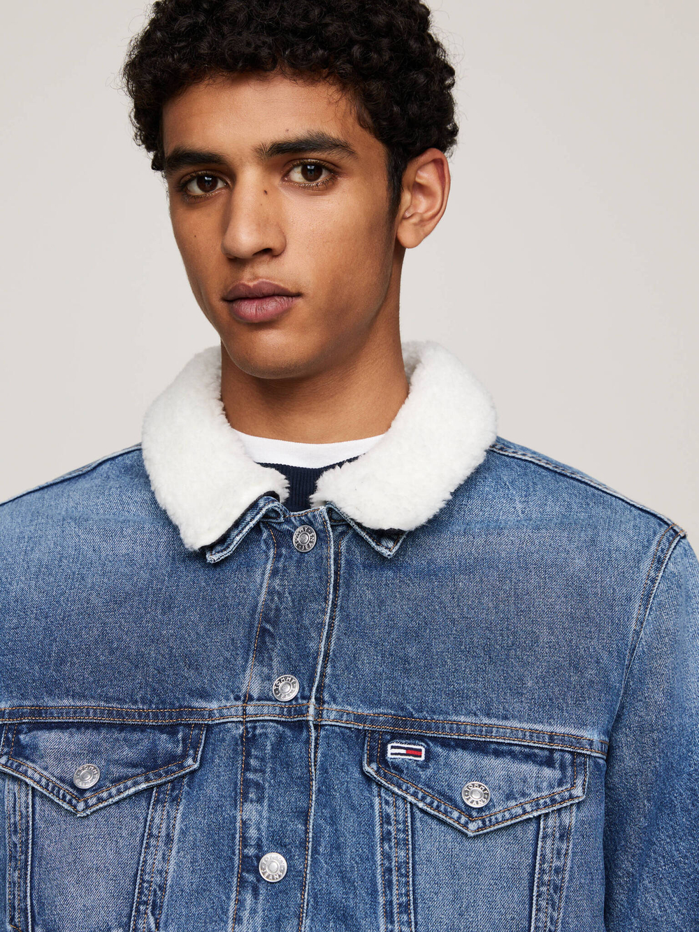 Джинсовая куртка 3в1 Ryan Tommy Jeans - голубой(DM0DM20470)