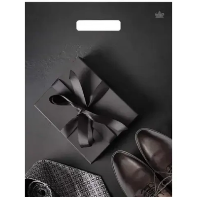 Пакет ПЭ с вырубной ручкой 31см Мужской фасон Ламинированный Тико (х5 (комплект 50 шт)