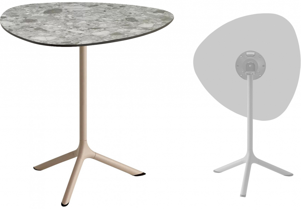 Стол ламинированный обеденный складной Scab Design Tripe Folding, тортора, зернистый