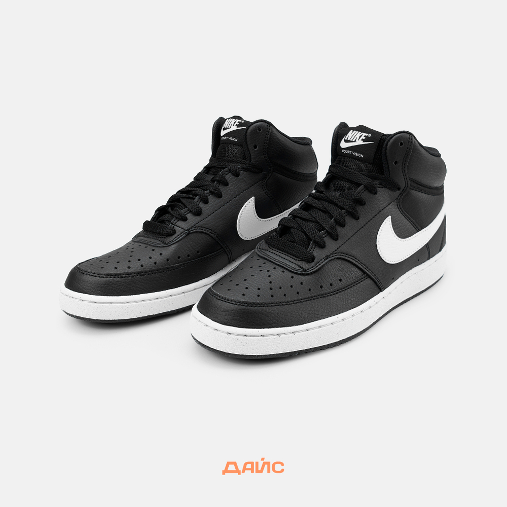 Кроссовки Nike Court Vision Mid Next Nature "Black White"