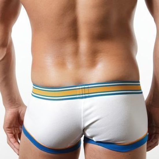 Мужские трусы хипсы белые с вырезом Toot Boxer White