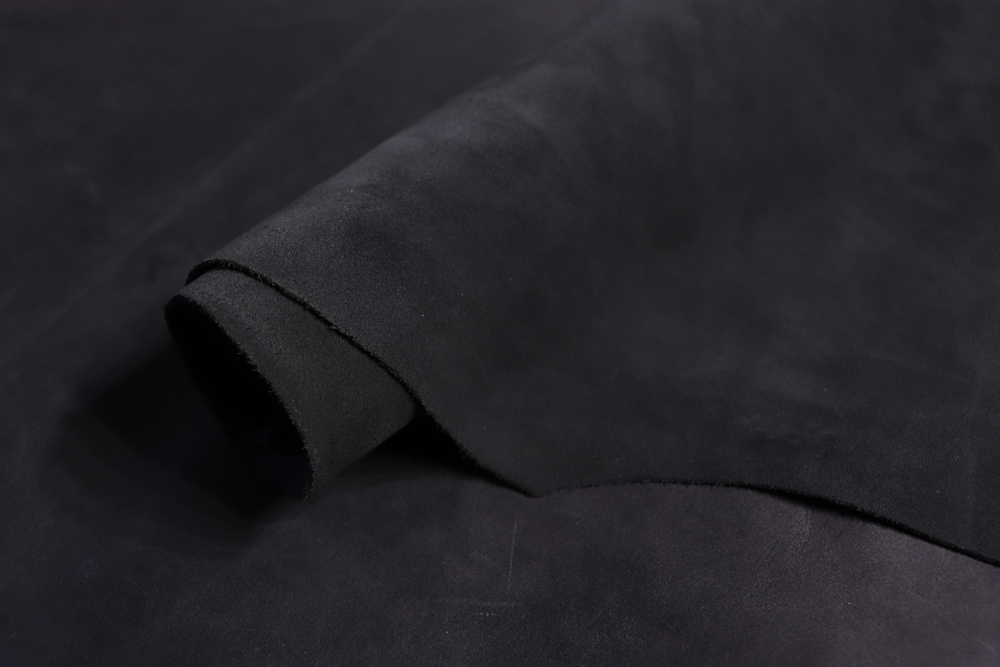 1,1-1,3 Кожа для обуви Франт (Велюр КРС) Черный