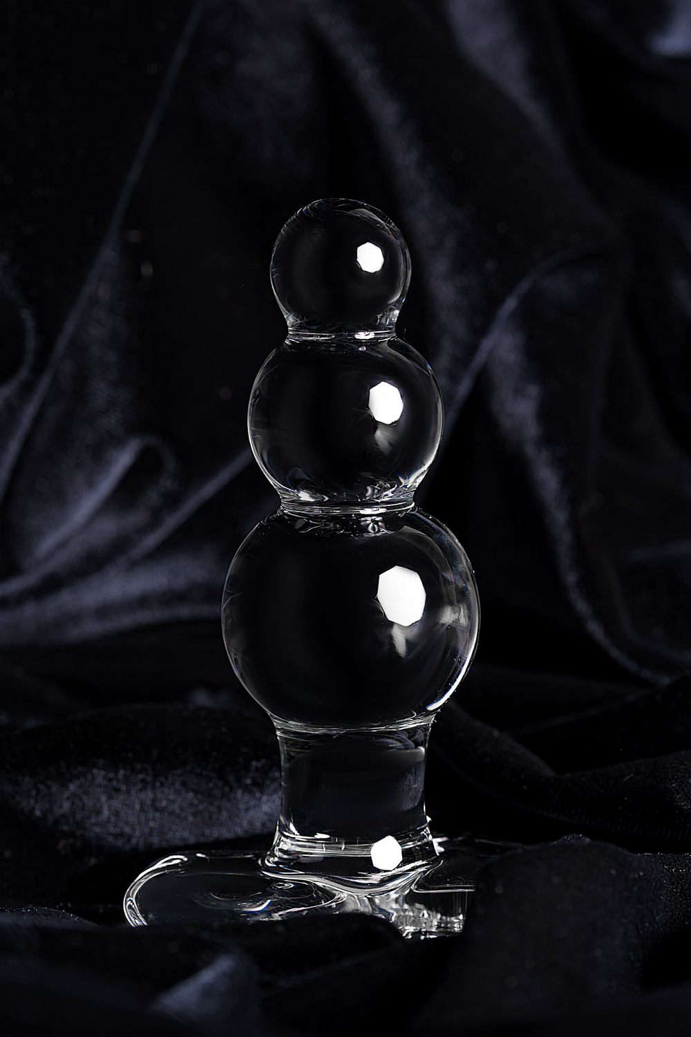 Анальная втулка Sexus Glass, стекло, прозрачная, 10,5 см, Ø 3,5 см