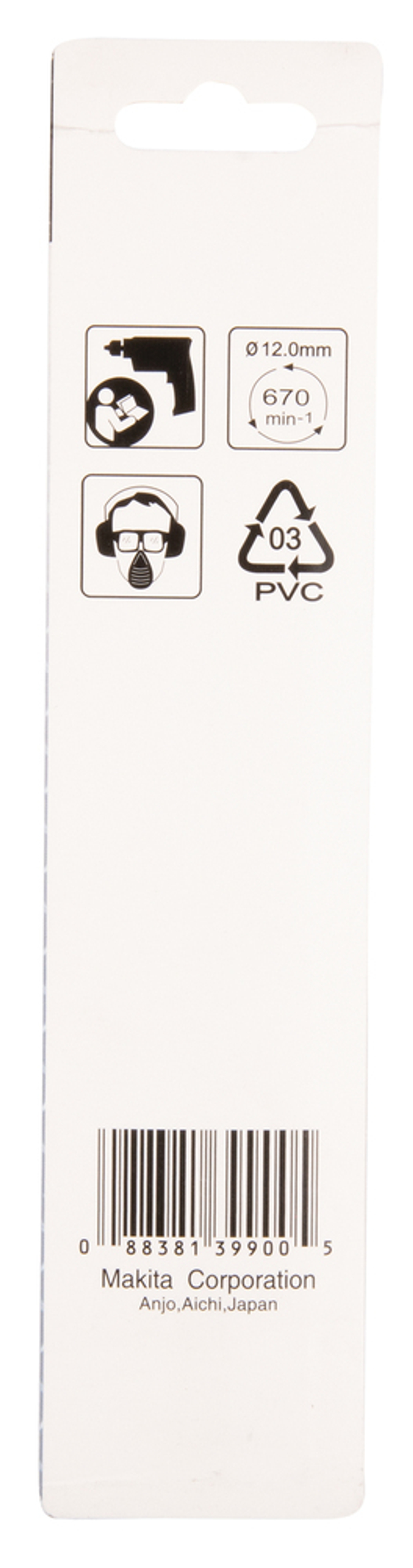 Сверло по металлу HSS-R 12х101x151 Makita D-38510 Металл HSS-R 12,0 x 101 х 151 мм 118 град