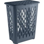 Корзина для белья Keeplex Light с откидной крышкой 37л 42,2х51,5см космический серый