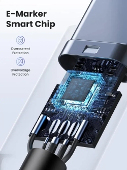 USB C кабель Угрин 100W с быстрой зарядкой для ноутбука