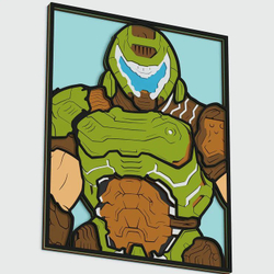 3D Картина по номерам из дерева Разрушитель, 23x30 см