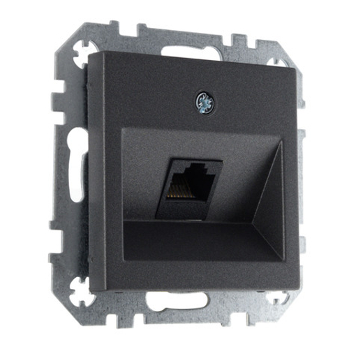 Розетка компьютерная кат 6 LIREGUS EPSILON IKL-001-01.E/J антрацит