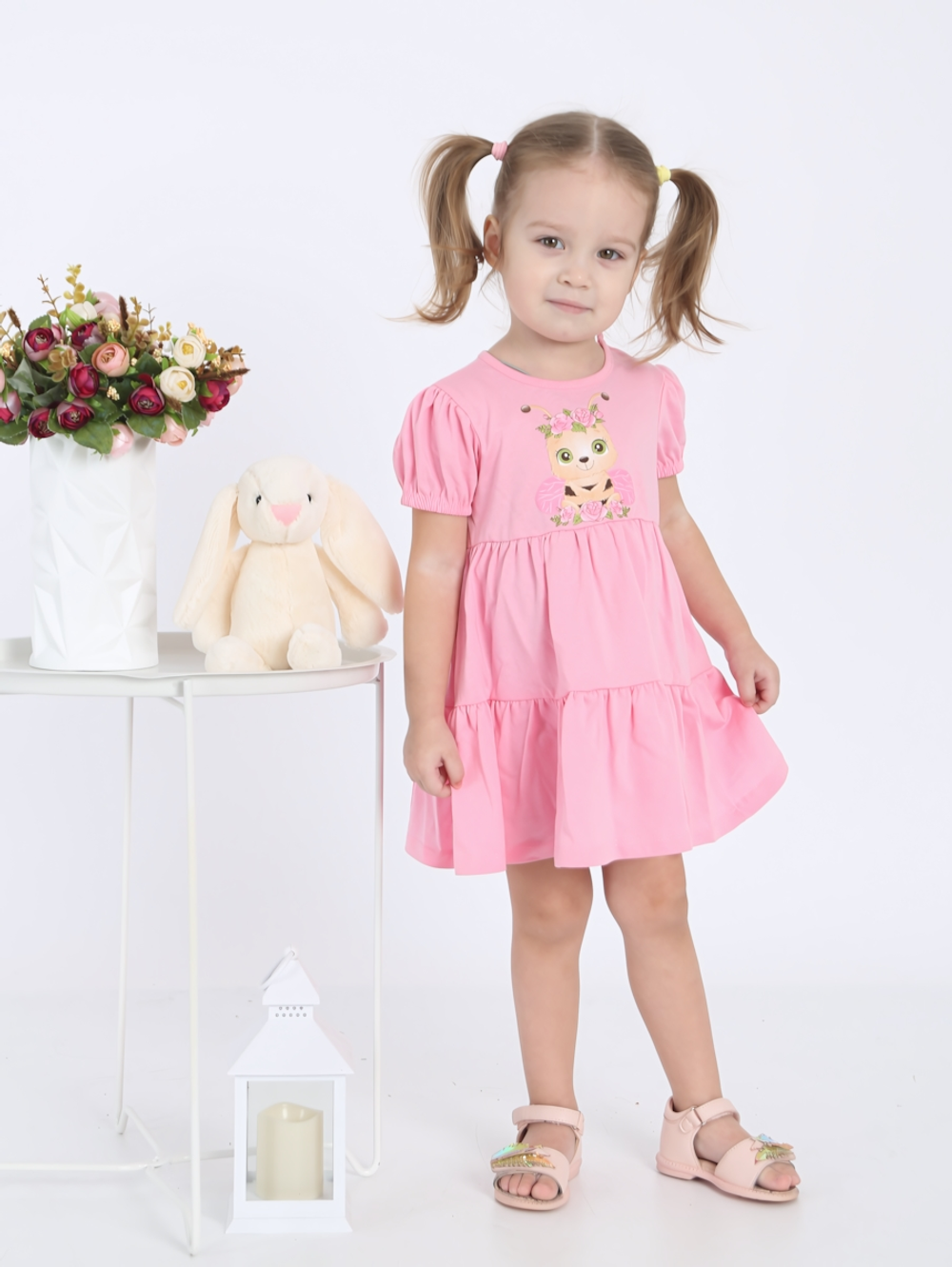 Платье "Вероника-1", розовый, р.86, (Ивашка)