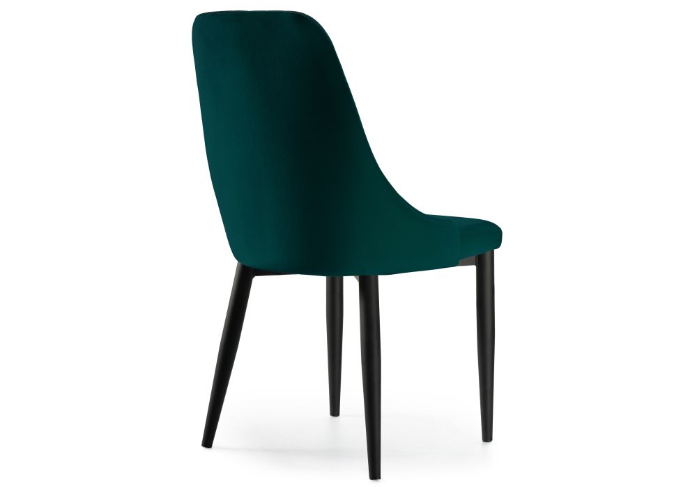 Стул на металлокаркасе Kora green / black