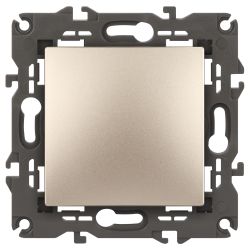14-1103-04 ЭРА Переключатель, 10АХ-250В, IP20, Эра Elegance, шампань