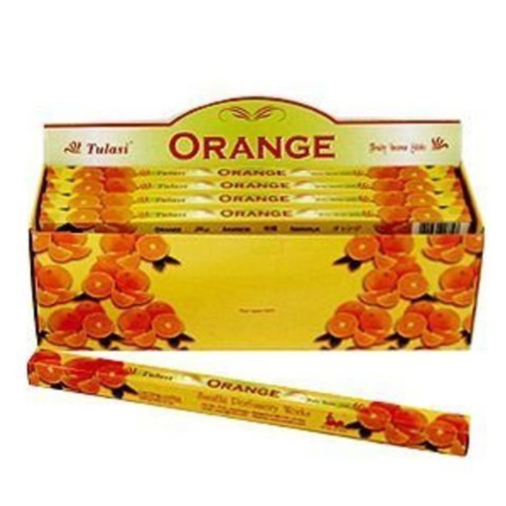Tulasi Orange четырехгранник Благовоние Апельсин