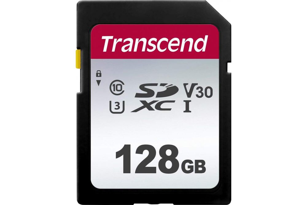 Карта памяти Transcend SDXC 300S Class 10 UHS-I U1 (95/40 MB/s) 128GB