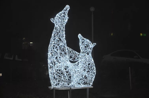 Световая фигура «Медведь с медвежонком»