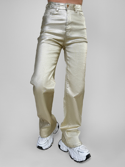 Штаны Fashion Jeans 692 широкие однотонные с напылением