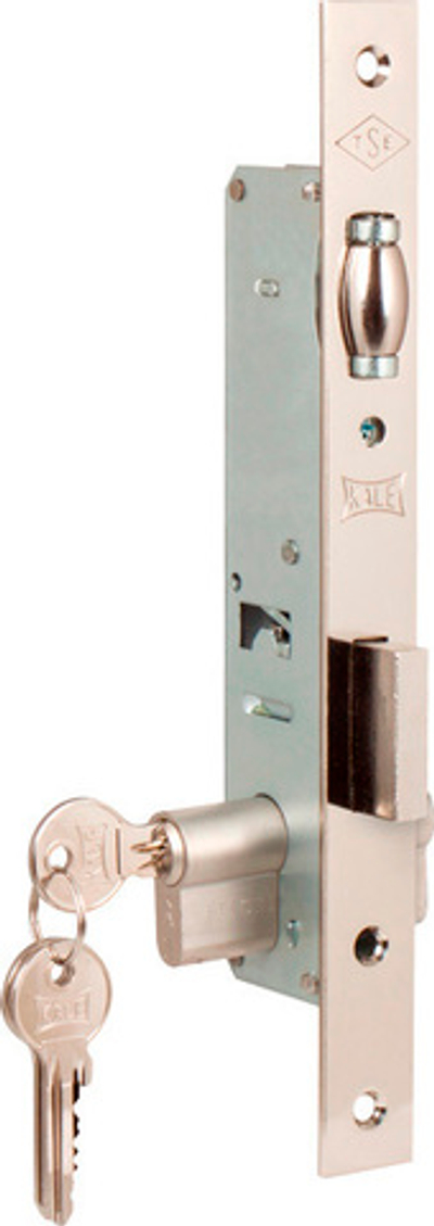 Замок KALE 155 20мм никель врезной w/b (корпус)