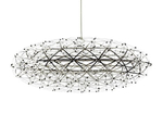 Pendant design lamp Raimond Zafu by Moooi (Silver,  D 75 cm)