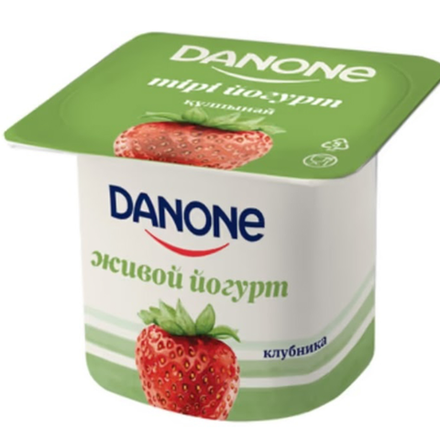 Йогурт Danone Клубника 2,5% 120 гр