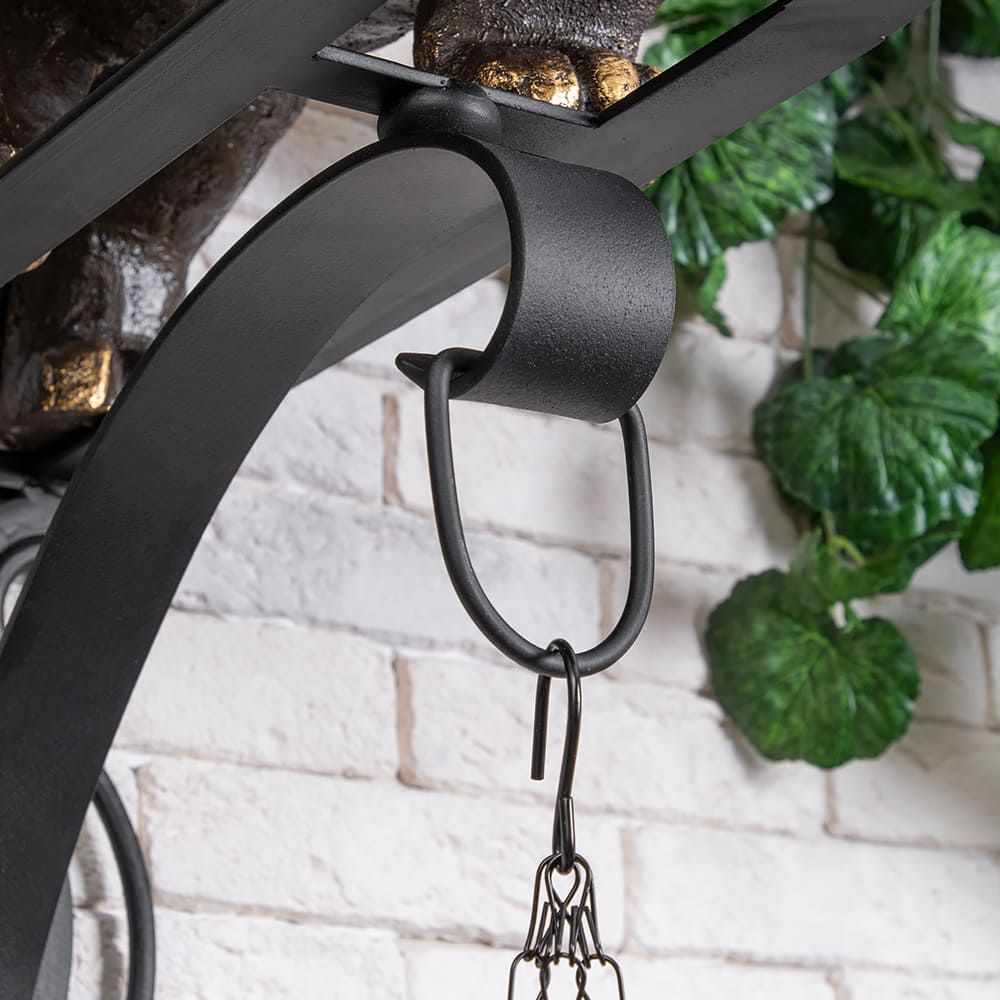 Кронштейн для цветов Кот Лео Бронза