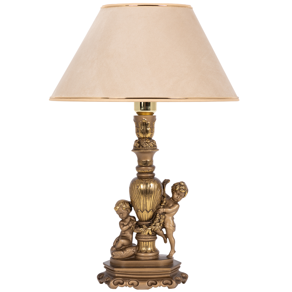 Настольная лампа Путти Бронза Айвори