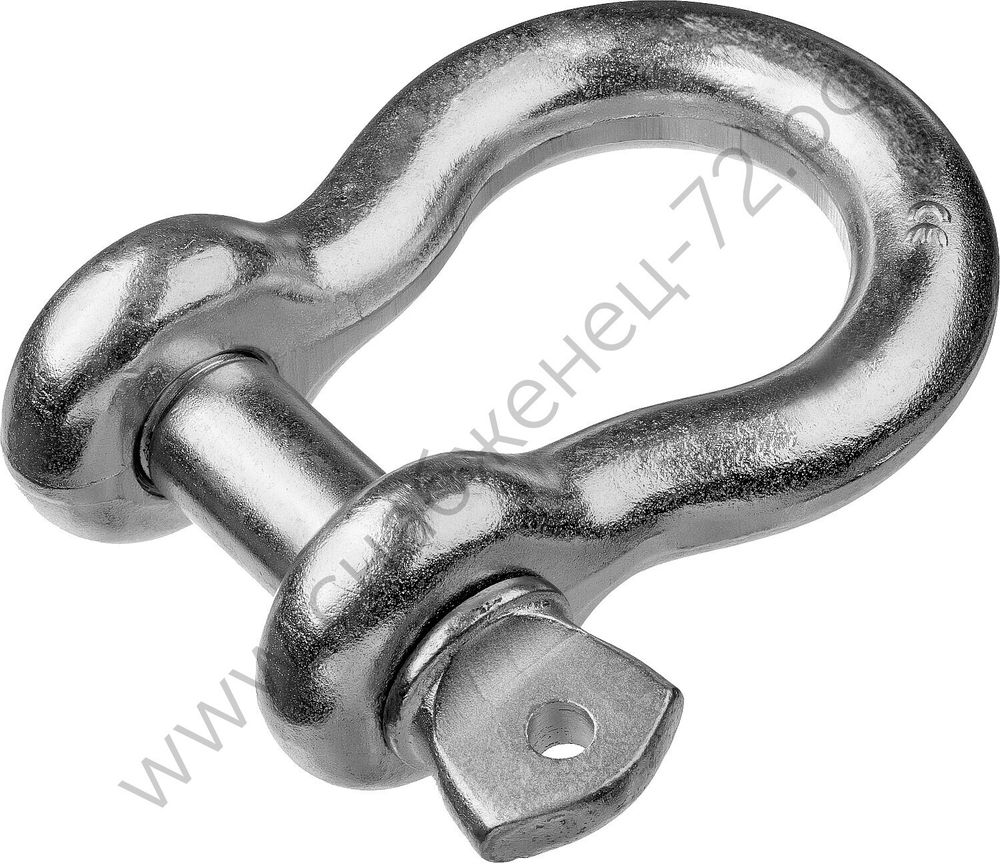 ЗУБР 7/8″ (22.2 мм), 2 шт, палец 25 мм, г/п 6.5 тн, омегообразная скоба, цинк, Профессионал (304525-22)