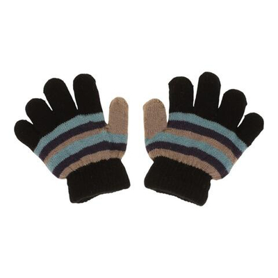 Перчатки чёрный/бежевый, р-р 14. 9147123/А.S204-M, 1 шт.