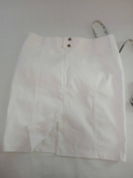 Юбка белая стрейч.Размер 56.