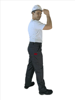 Костюм мужской летний «КИРЖАЧ» (куртка+брюки) цв.темно-серый/светло-серый