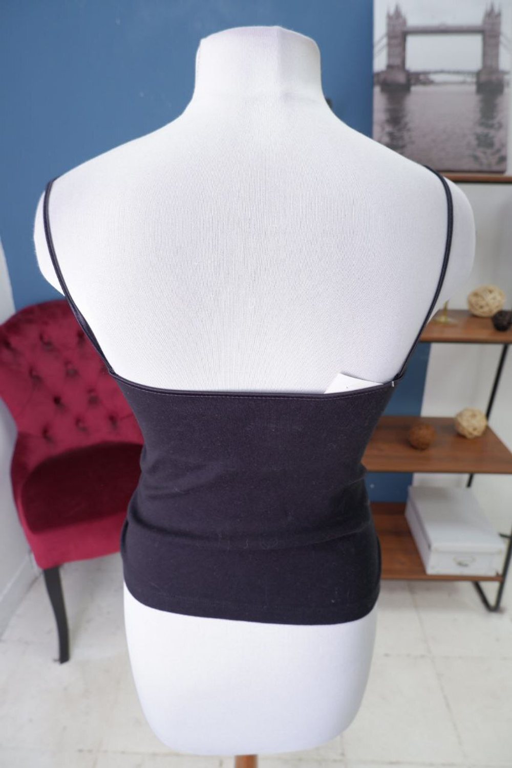 Топ черный базовый 42 размер