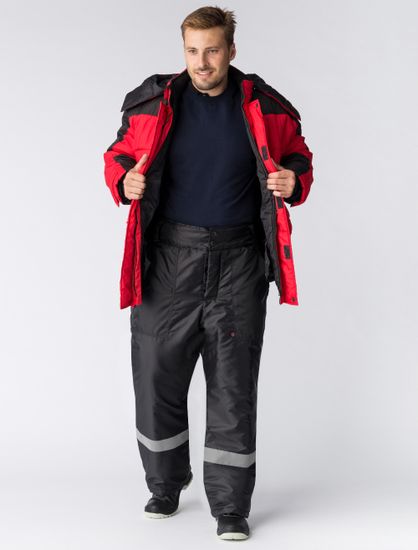 Куртка зимняя "Европа" (красный/черный)