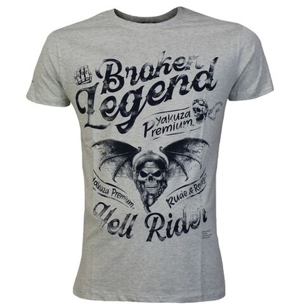 Футболка светло-серая Yakuza Premium 3419-2