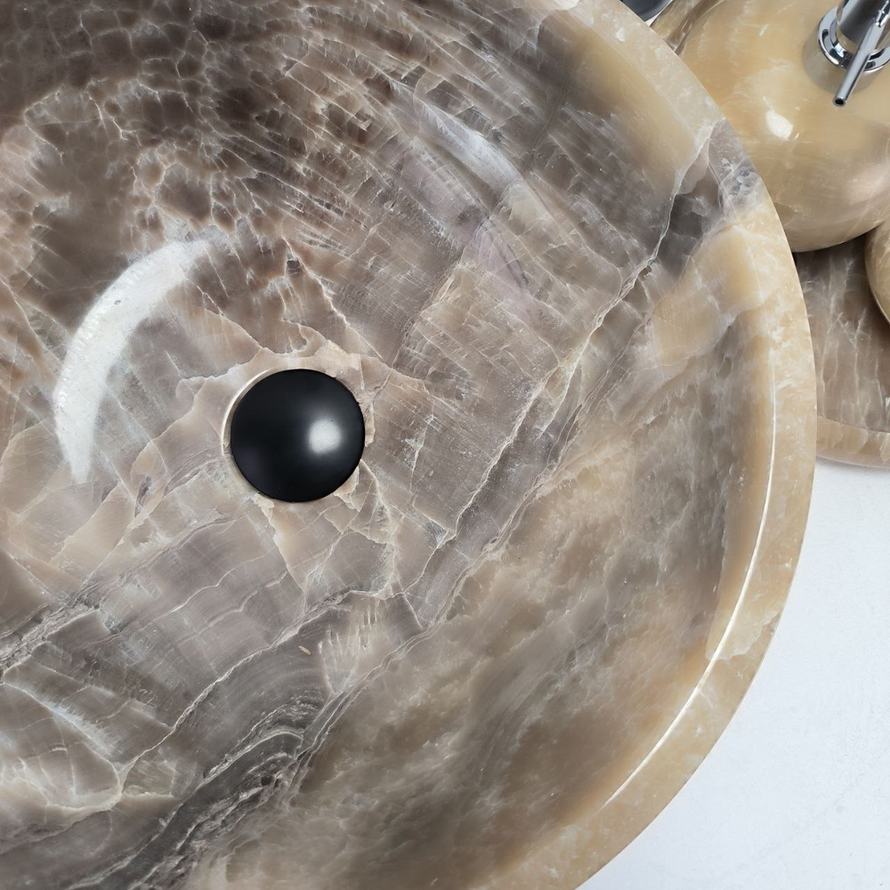 Раковина из оникса Bowl Grey TinLip BO-62932 40*40*15 44