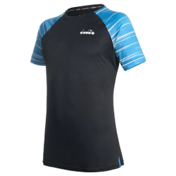 Мужская теннисная футболка Diadora SS T-Shirt - черный