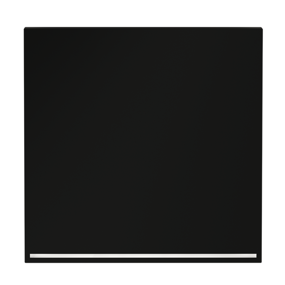 Клавиша для выключателя/переключателя одноклавишного с подсветкой, S70 (черный матовый)