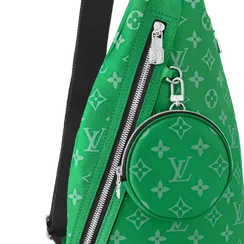 Сумка-слинг Louis Vuitton Duo канва Taigarama Green