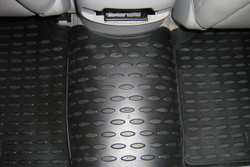 Коврик в салон для HYUNDAI Sonata (V (NF)), 2004-2010, 4 шт. (полиуретан, чёрные) Element.NLC.20.01.210