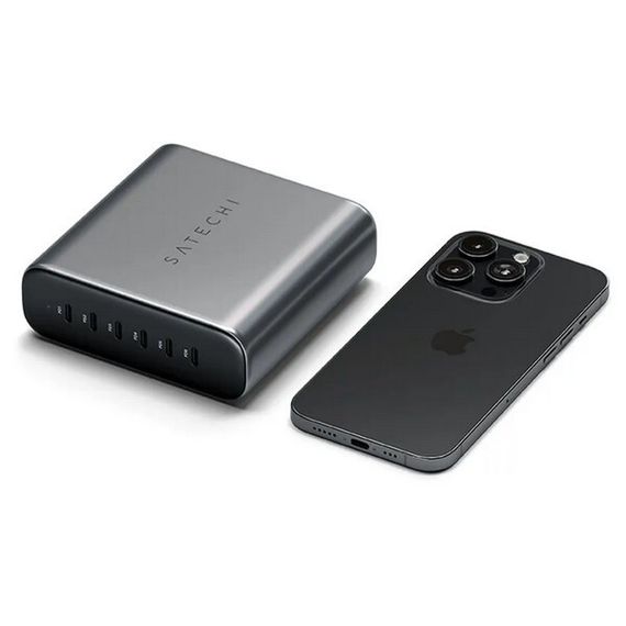Зарядное устройство Satechi 200W USB-C 6-Port PD GaN (ST-C200GM-EU) серый космос