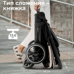 Детская прогулочная коляска для двойни Sweet Baby Donna Gray