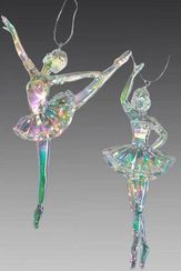 Украшение "Балерина" цвет прозрачно-розовый, (160672)