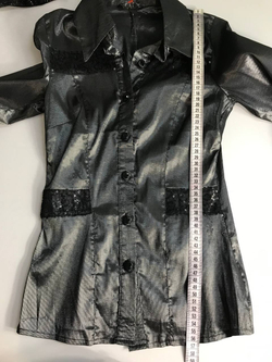 Рубашка Elements из блестящей ткани, расшитая пайетками 42 размер