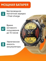 Cмарт часы круглые умные smart watch