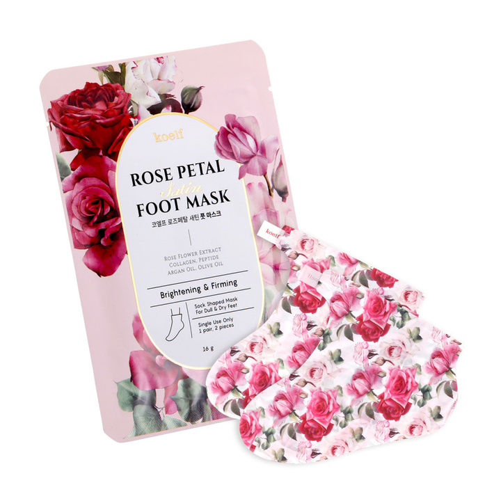 Маски-носочки для ног Koelf Rose Petal Satin Foot Mask 16 г