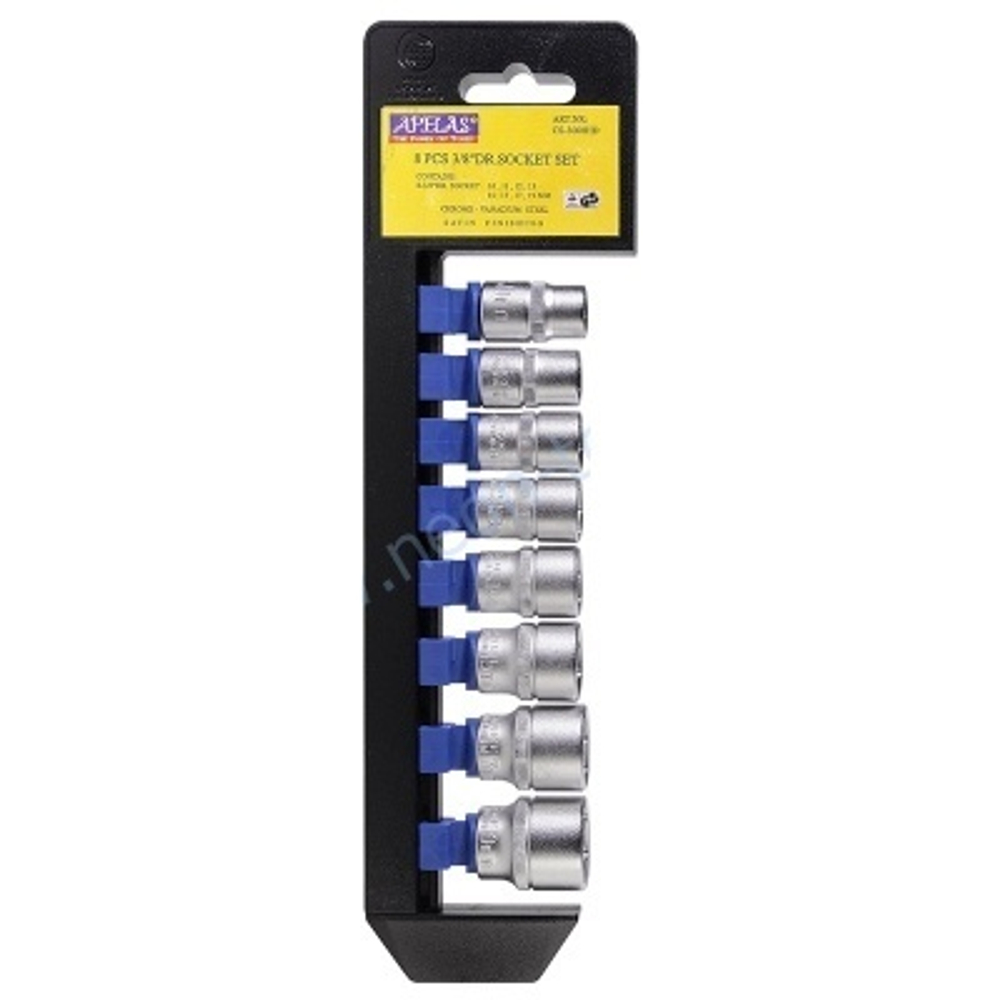 8пр. 3/8''Н-р головок 10-19мм Apelas CS-3008HD-12PT