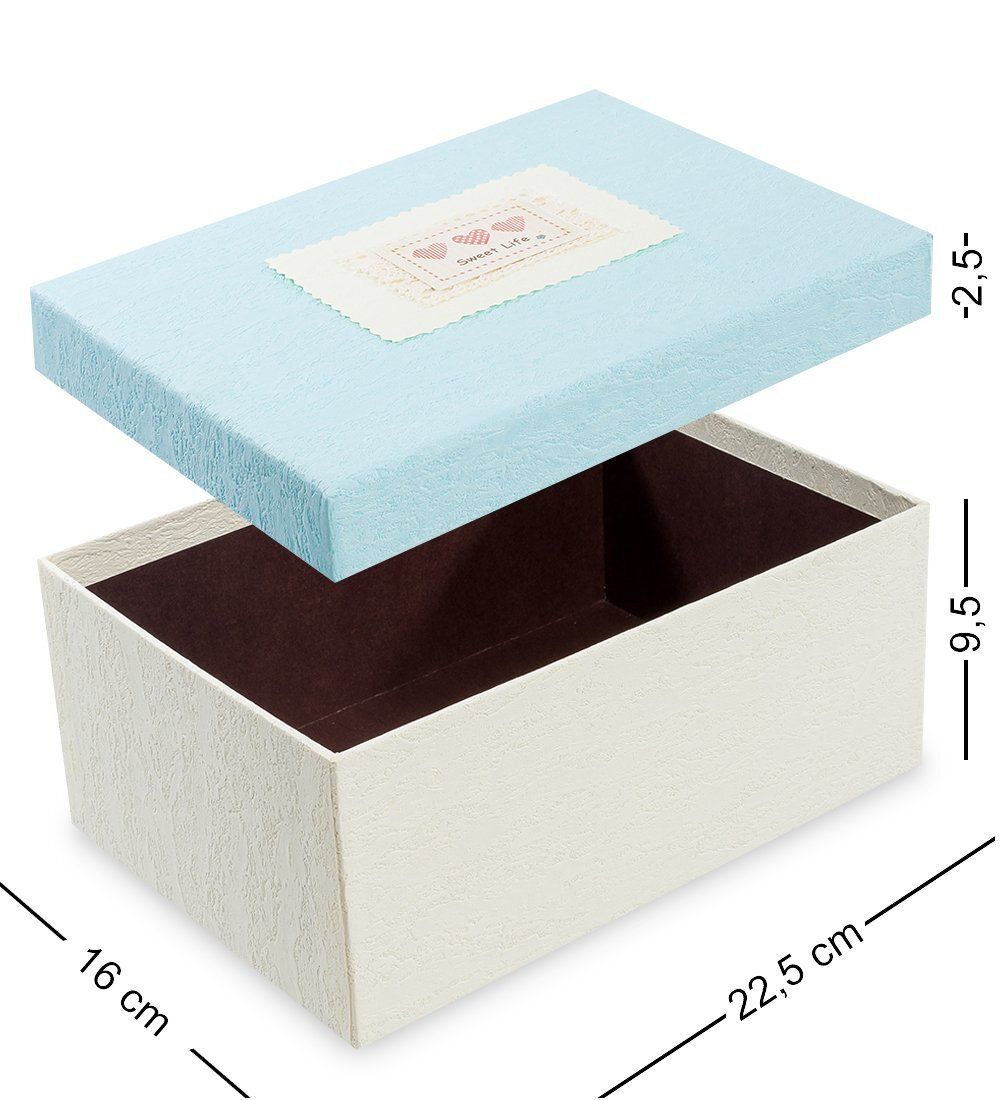Packing Symphony WF-06/3-B Коробка «Прямоугольник» цв.молочн./голуб.