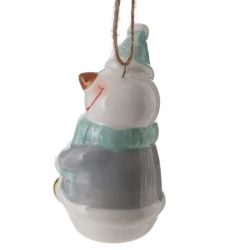 GAEM Фигурка декоративная подвесная "Снеговик", L4 W4 H7 см, 2в.