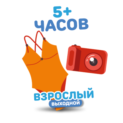 Взрослый билет на тариф "5+ часов" (выходные дни)