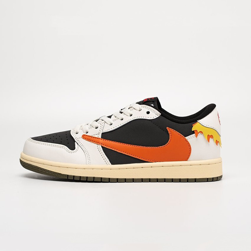 кроссовки Air Jordan 1 Low x Travis Scott White / Grey / Orange
