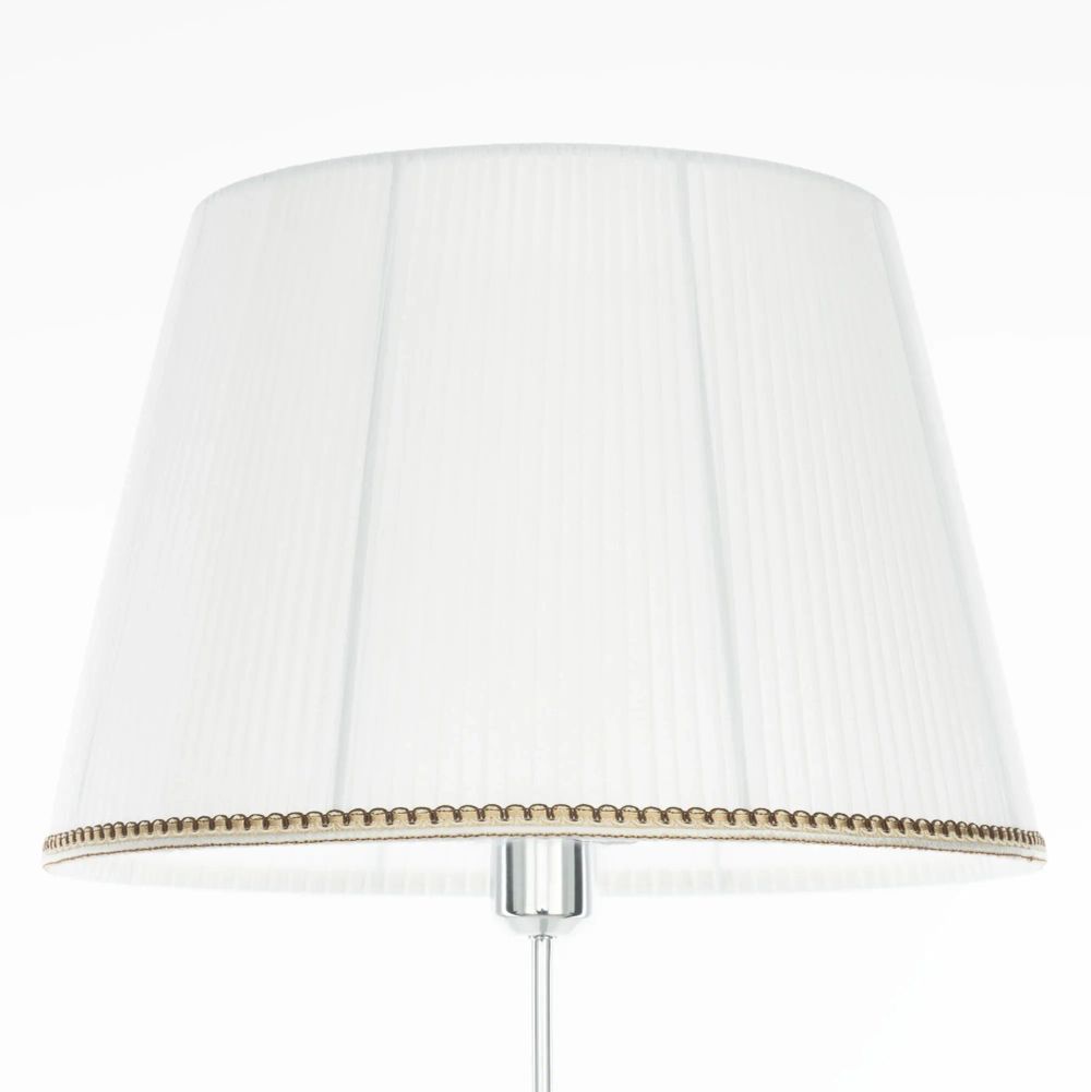 Citilux Линц CL402970 Торшер хром с белым абажуром