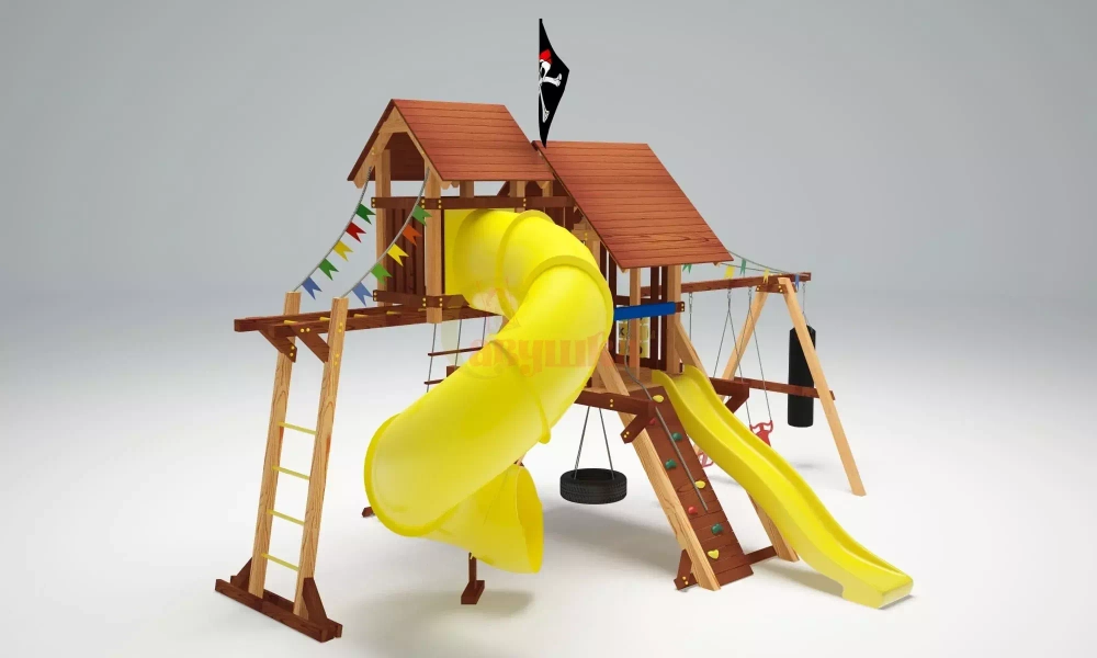 Деревянный игровой комплекс Савушка Lux - 14