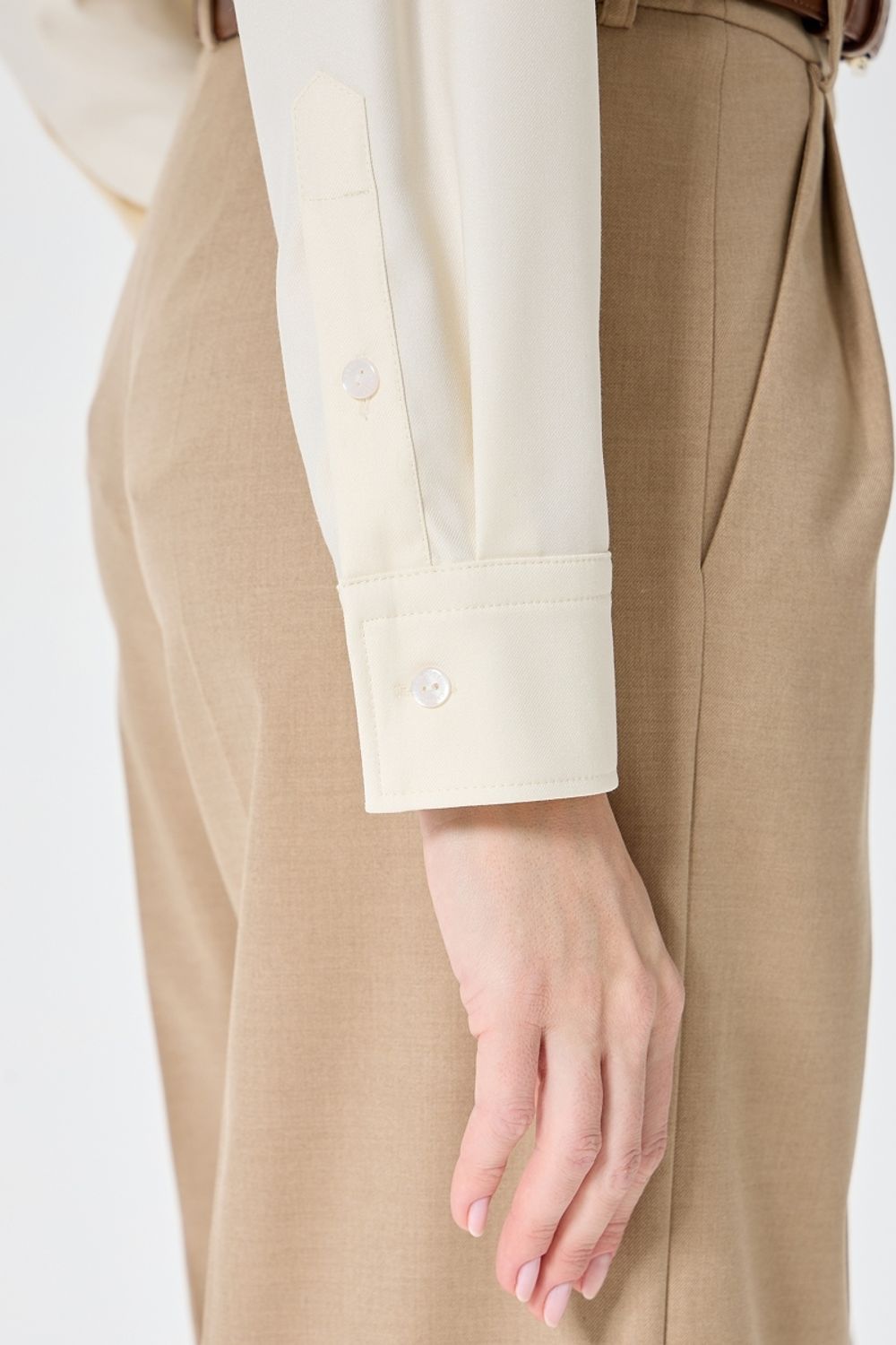 Рубашка Хельсинки молочная смесовая шерсть